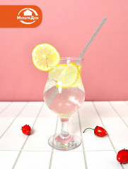 Набор трубочек для коктейлей многоразовых с ершиком «Блестки» - Фото 7