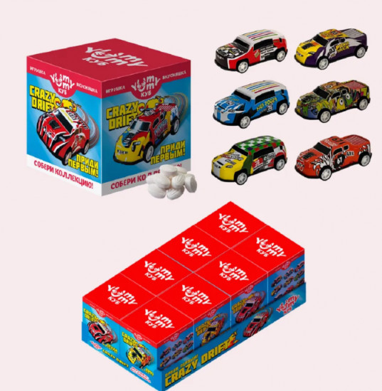 Монпансье с игрушкой «Crazy Drift City»