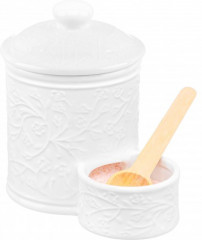 Банка для соли с деревянной ложкой «Веточки-цветочки» - Фото 3
