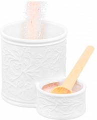 Банка для соли с деревянной ложкой «Веточки-цветочки» - Фото 4