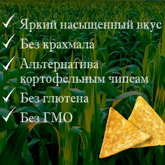 Чипсы кукурузные «Горчица с луком»