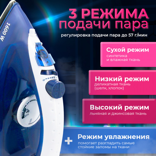 Утюг с пароувлажнением Atlanta ATH-5502