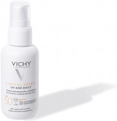 Capital Soleil UV-AGE DAILY Невесомый солнцезащитный флюид для лица против признаков фотостарения SPF 50+, 40 мл - Фото 14