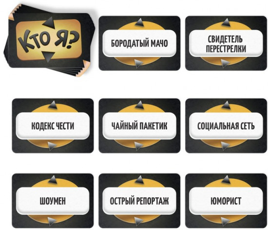Настольная игра для взрослых на угадывание слов «Кто я?»