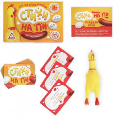 Настольная игра для взрослых с петухом-пищалкой «Стихи на ПИ» - Фото 1