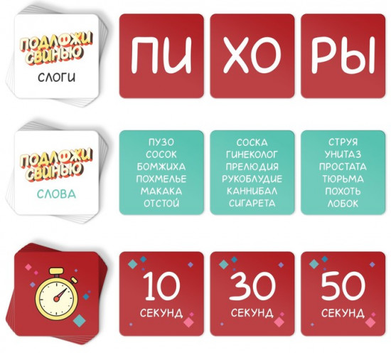 Настольная игра для взрослых на раекцию и внимание «Подложи свинью»
