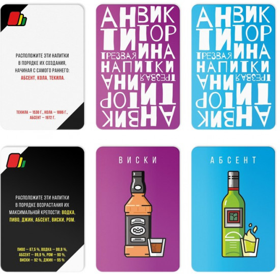 Настольная игра для взрослых «Антитрезвая викторина»