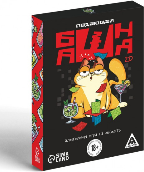 Настольная игра для взрослых «Падающая башня 2D»
