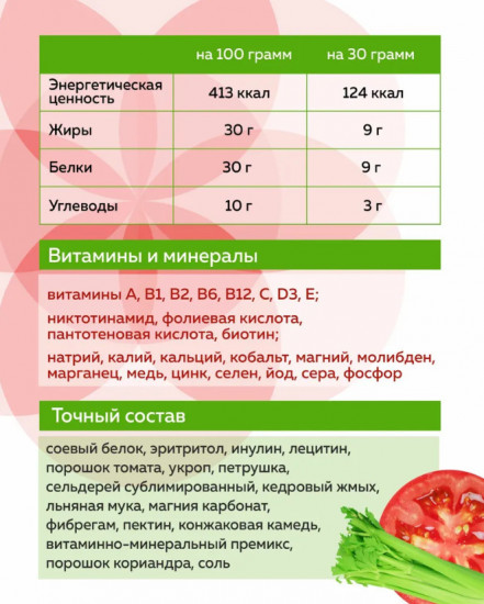 Белковый коктейль для похудения «Гаспачо с сельдереем»
