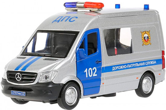 Машина металлическая «Mercedes Benz Sprinter Полиция»