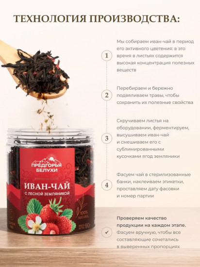 Иван-чай ферментированный с лесной земляникой