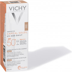 Capital Soleil UV-AGE DAILY Невесомый солнцезащитный флюид для лица против признаков фотостарения SPF 50+, 40 мл - Фото 13