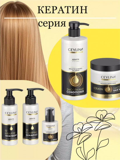Маска для волос с кератином «Smooth Hair Mask»