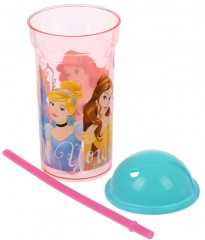 Стакан с соломинкой и крышкой «Дружные приключения» - Фото 1