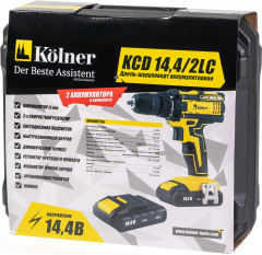Дрель-шуруповерт аккумуляторная Kolner KCD 14,4/2LC - Фото 12