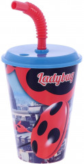 Стакан с соломинкой и крышкой «Леди Баг» - Фото 1
