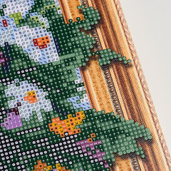 Картина мозаикой с нанесенной рамкой «Сердце Чечни» - Фото 3