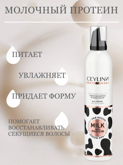 Мусс для волос с молочным протеином «Hair Mousse»