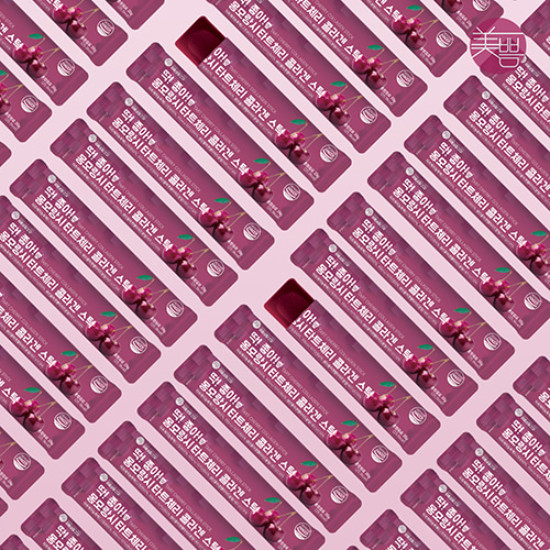 Коллаген в стиках со вкусом вишни «Tart Cherry Collagen Stick»