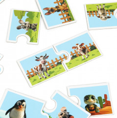 Игра-пазл развивающая «Мамы и малыши» - Фото 3