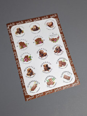 Стикерпак для оформления «Шоколад ручной работы» - Фото 1