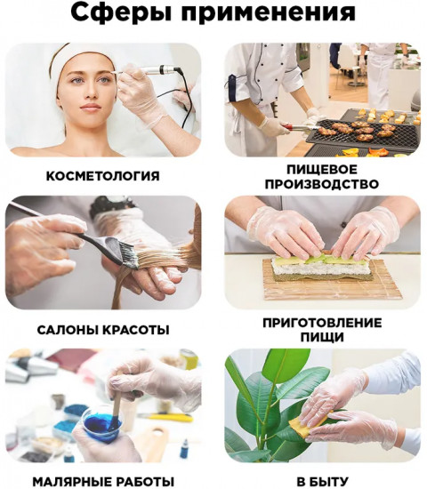 Перчатки одноразовые виниловые неопудренные