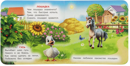Книжка с окошками «Домашние животные»