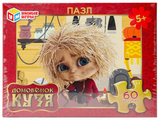 Классические пазлы в коробке «Домовёнок Кузя»