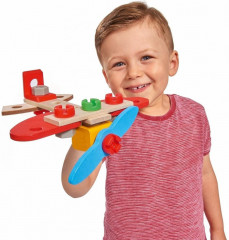 Конструктор деревянный «Самолет» - Фото 1