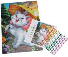 Аппликация из страз «Кошечка Мари» - Фото 2