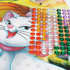 Аппликация из страз «Кошечка Мари» - Фото 3