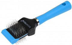 Пуходерка для собак и кошек двухсторонняя жесткая «Flex Groom Professional» - Фото 4