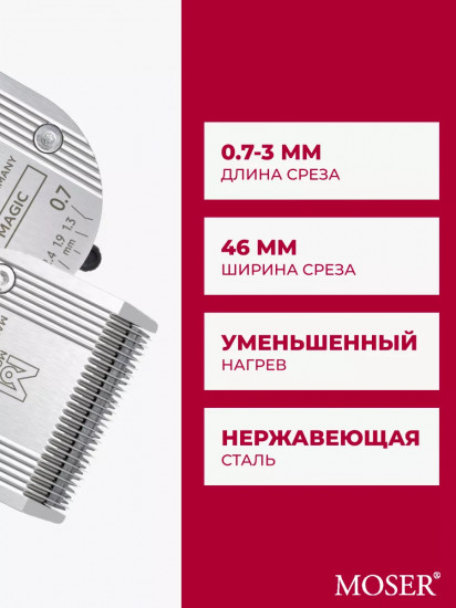 Ножевой блок Standart для машинок Moser 1854-7506
