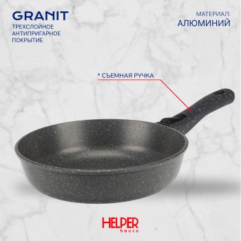 Сковорода со съемной ручкой «Granit»