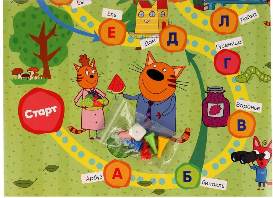 Игра-ходилка «Три кота. Азбука»