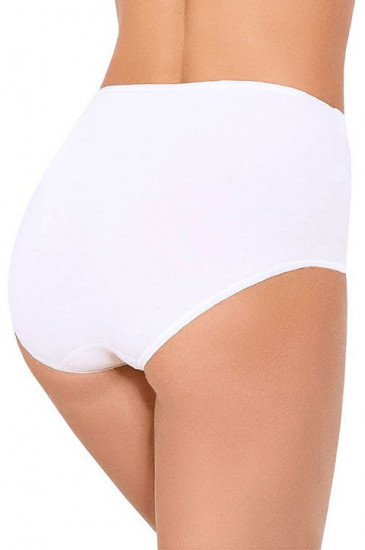 Высокие трусики Charm Cotton с кружевными вставками