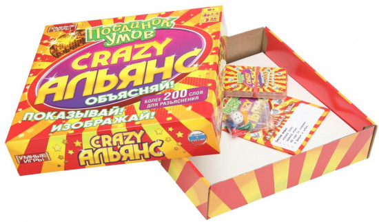 Игра настольная «Crazy Альянс: поединок умов»
