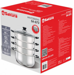 Мантоварка-пароварка SA-673 - Фото 1