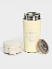 Термокружка «Start with coffee» - Фото 1