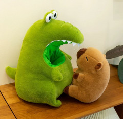 Мягкая игрушка 2 в 1 «Капибара в крокодиле» - Фото 4