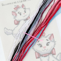 Вышивка крестиком на пластиковой канве «Кошечка Мари» - Фото 3