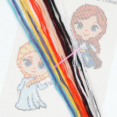 Вышивка крестиком на пластиковой канве «Снежная принцесса» - Фото 3