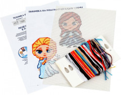 Вышивка крестиком на пластиковой канве «Снежная принцесса» - Фото 1