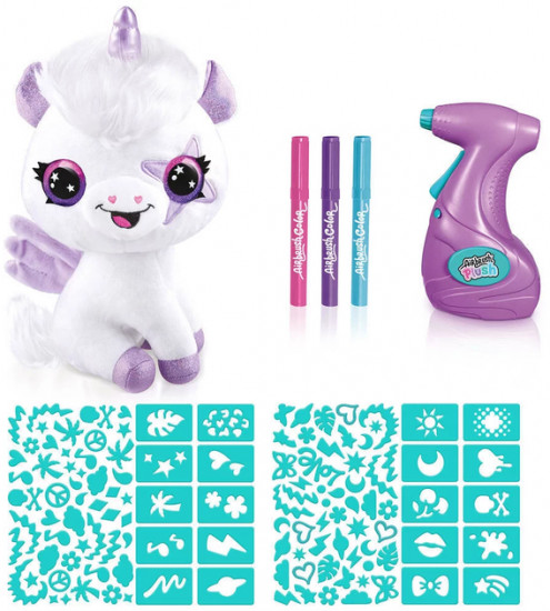 Мягкая игрушка с аэрографом «Светящийся в темноте единорог. Unicorn Glow in the dark»