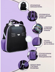Ранец анатомический «Kitty black» - Фото 6