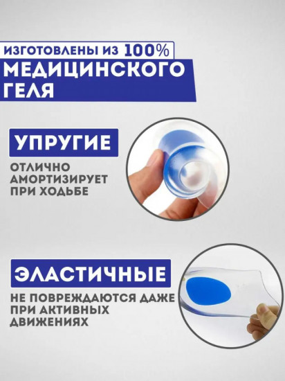 Силиконовая ортопедическая стелька под пятку