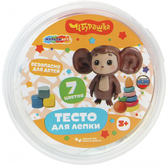 Тесто для лепки в ведре «Чебурашка»