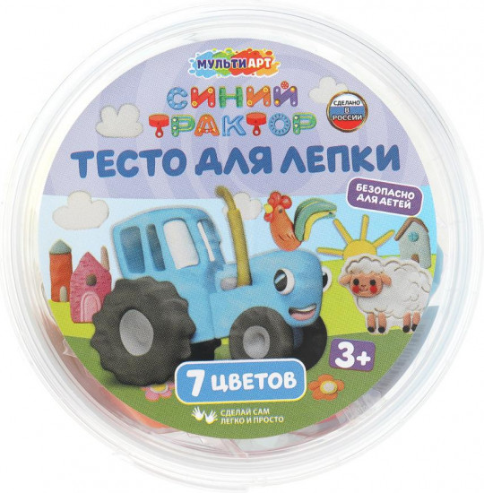 Тесто для лепки в ведре «Синий трактор»