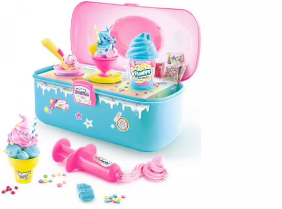 Игровой набор для создания слайма в кейсе «Fluffy Slime Case»