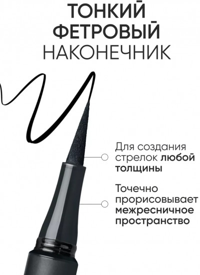 Подводка-маркер для глаз «Lacquer Waterproof Eyeliner», тон 01
